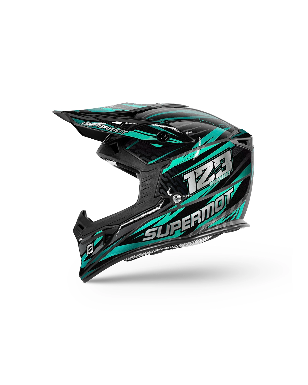 Kit Déco de Casque Personnalisé - PHANTOM, Turquoise, photo 1