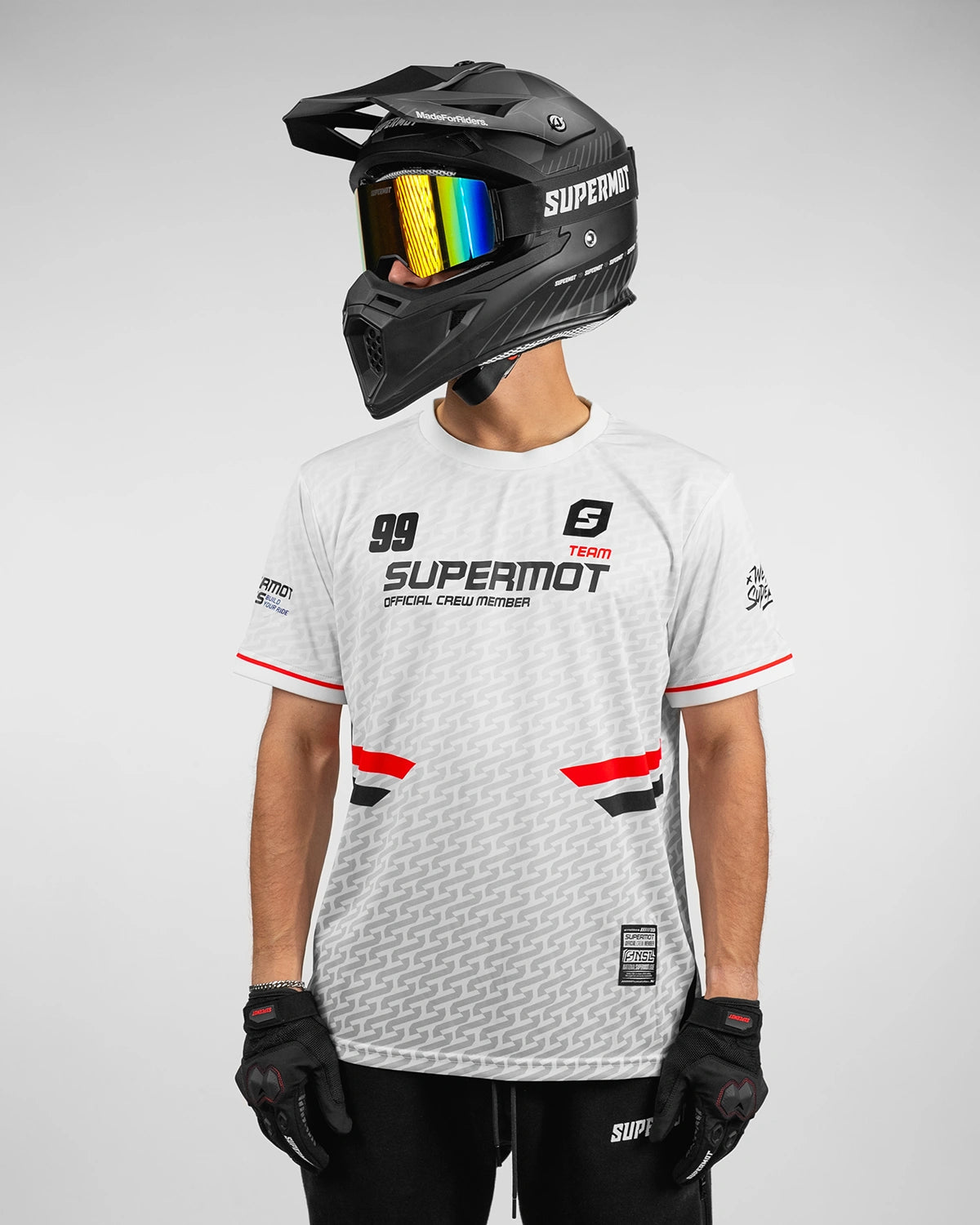 Maillot SUPERMOT Personnalisé Blanc, photo 3