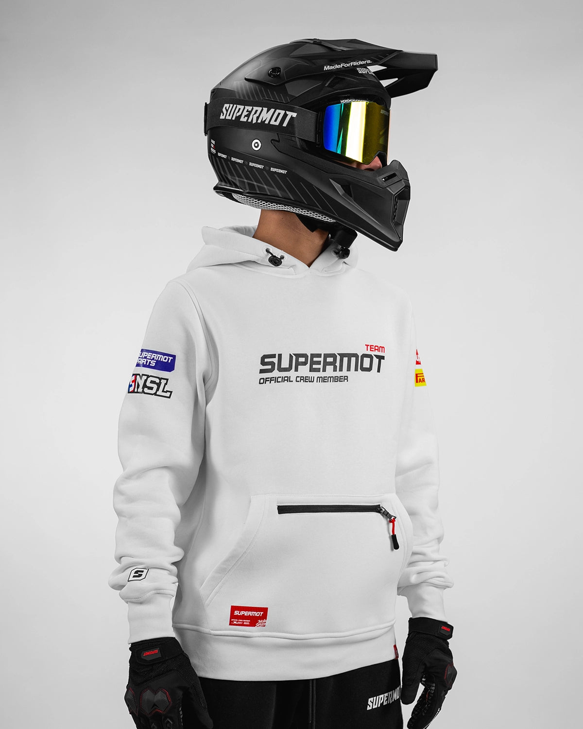 Hoodie Sweat à Capuche TEAM BLANC, photo 7