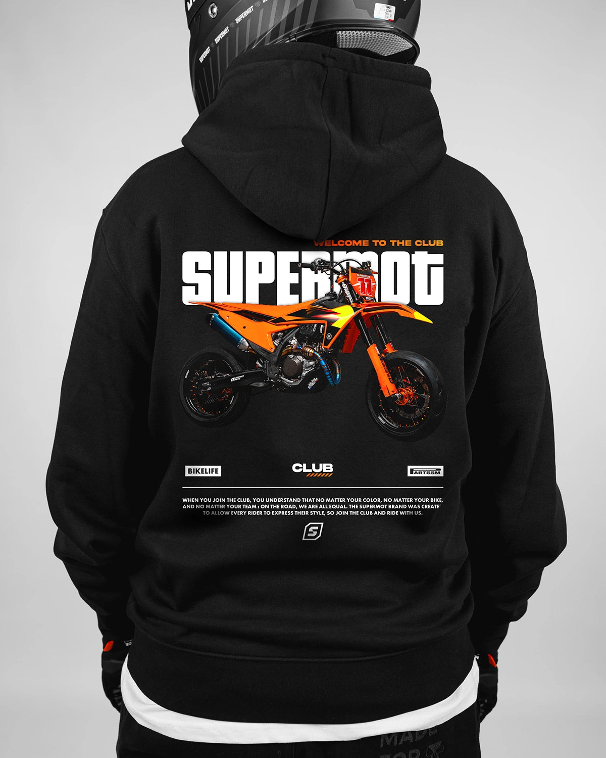 Hoodie Sweat à Capuche CLUB Orange, photo 2