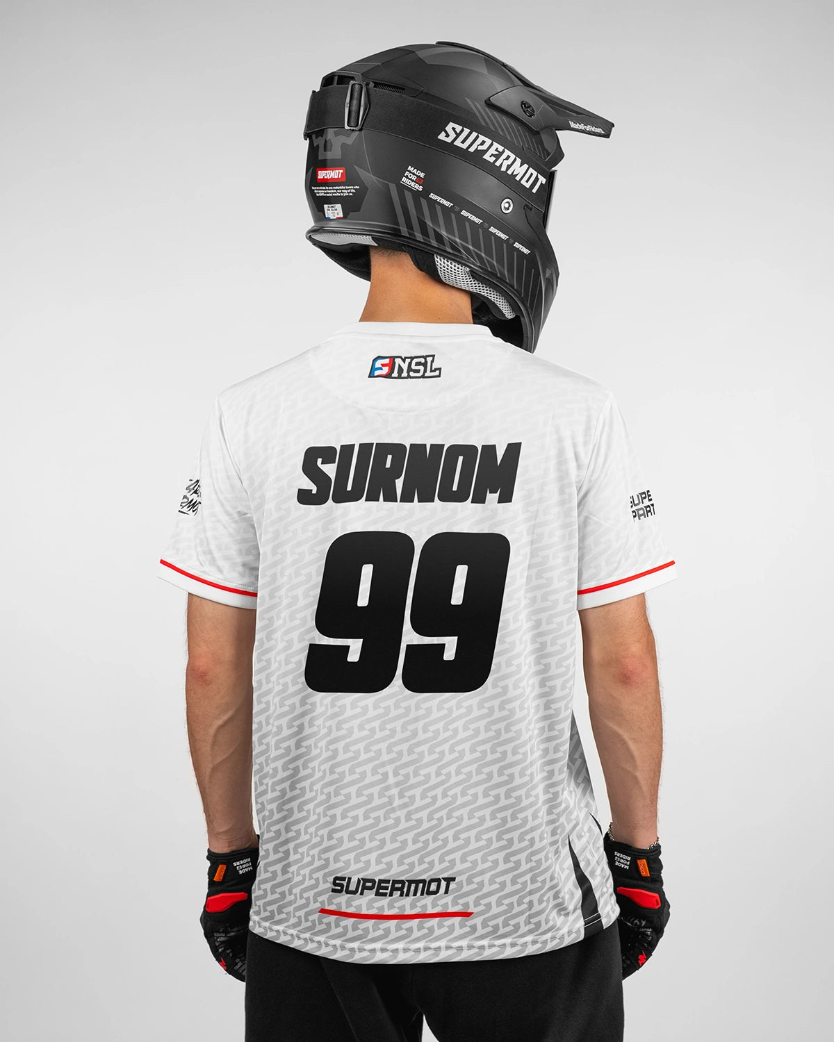 Maillot SUPERMOT Personnalisé Blanc, photo 2
