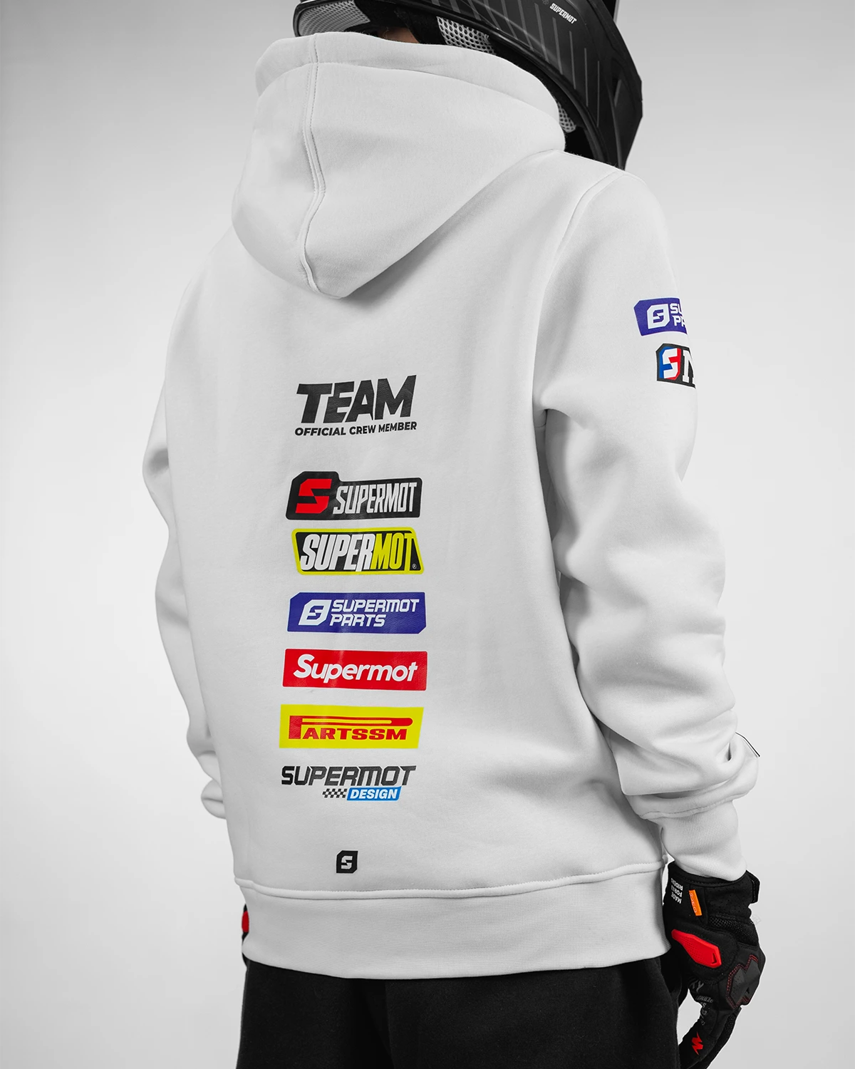 Hoodie Sweat à Capuche TEAM BLANC, photo 3