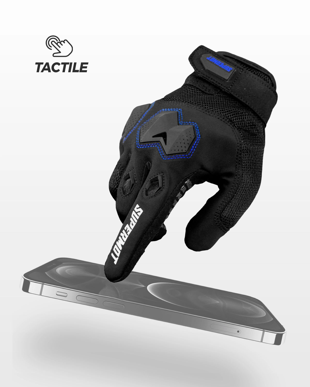 Gants PRO SUPERMOT Bleu, photo 4