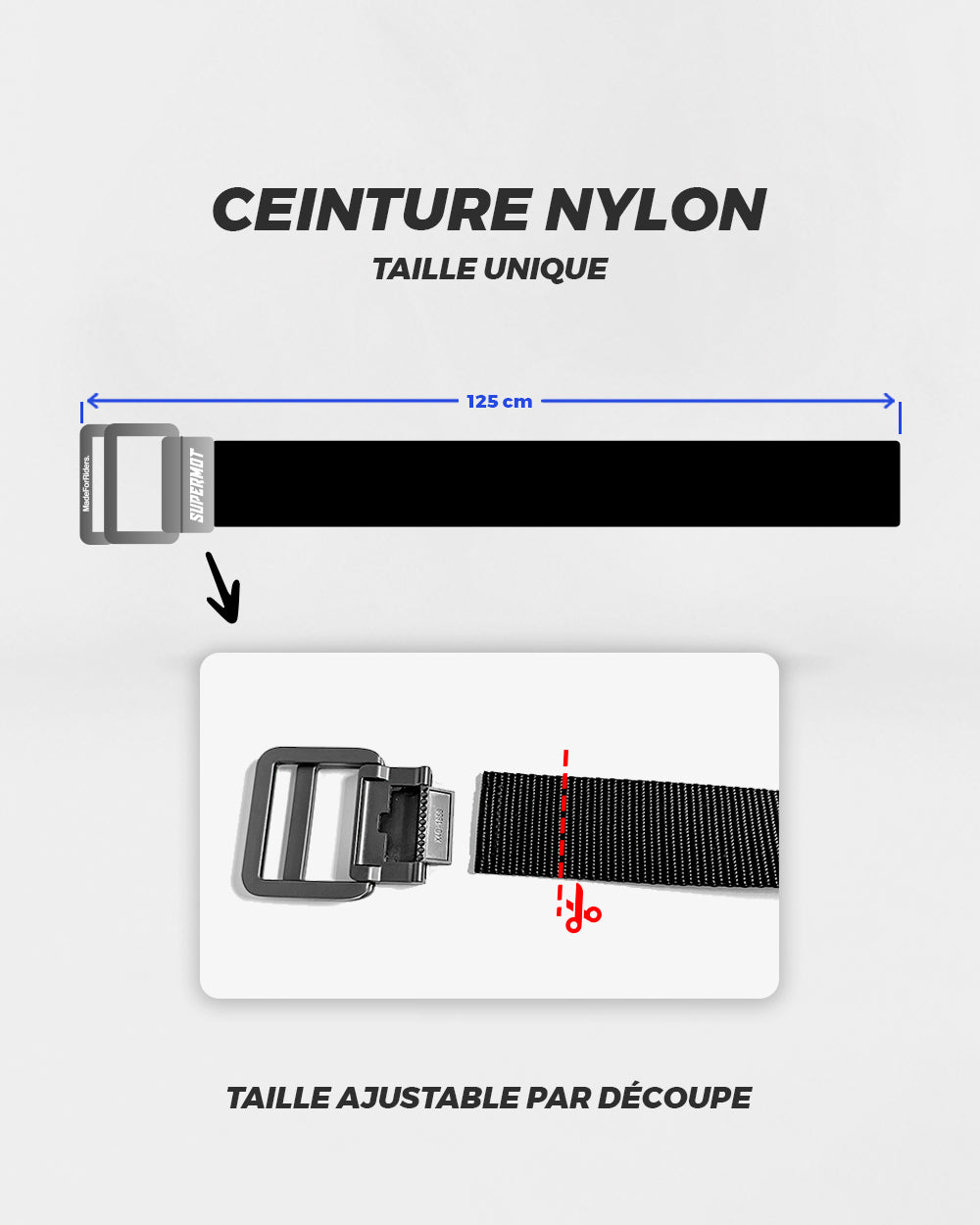 Ceinture Nylon SUPERMOT, photo 7