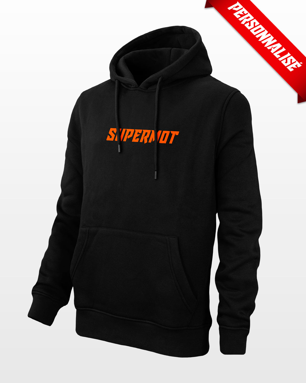 Hoodie Sweat à Capuche PERSONNALISÉ Orange Fluo, photo 6