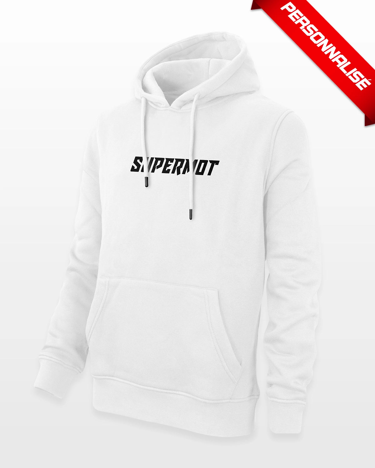 Hoodie Sweat à Capuche PERSONNALISÉ Blanc, photo 5