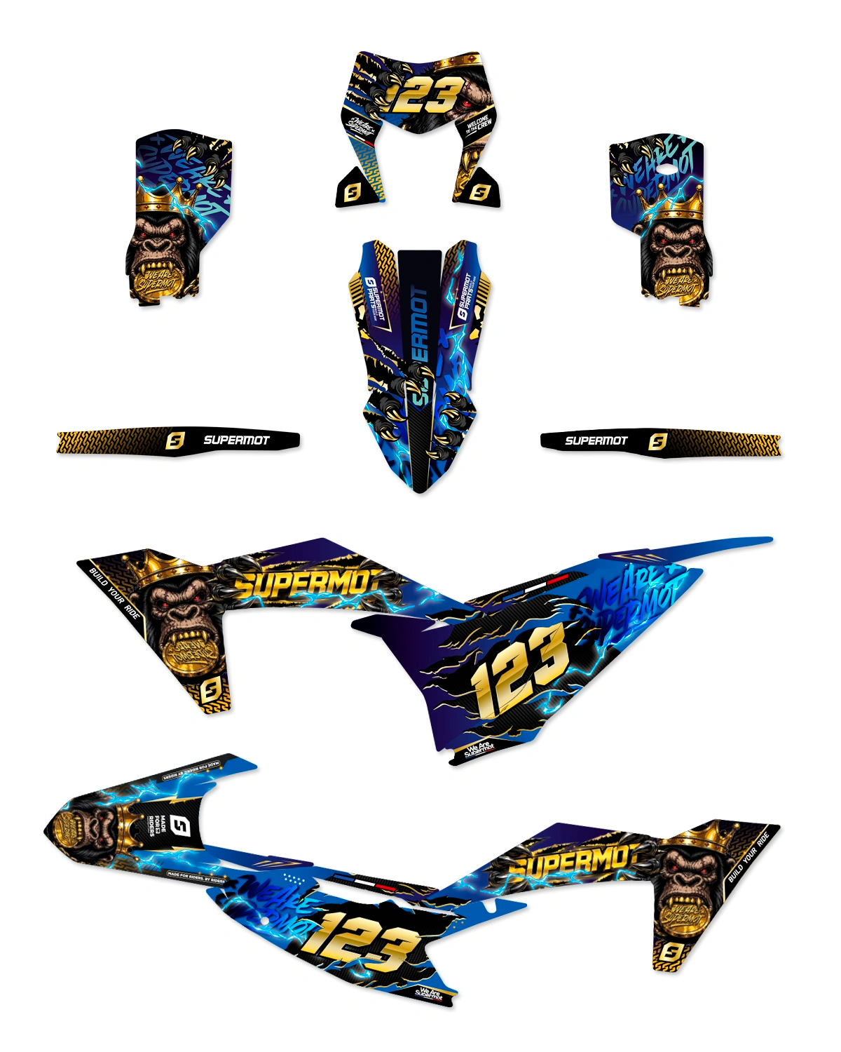 Kit Déco Moto Semi-Perso - GORILLA KING, photo 4