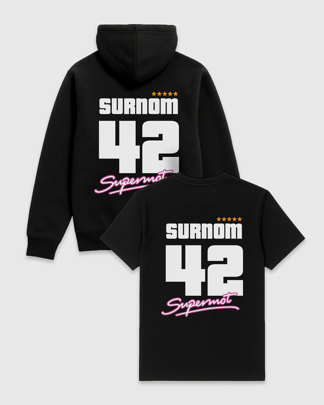PACK DUO Sweat + T-Shirt Personnalisés WANTED