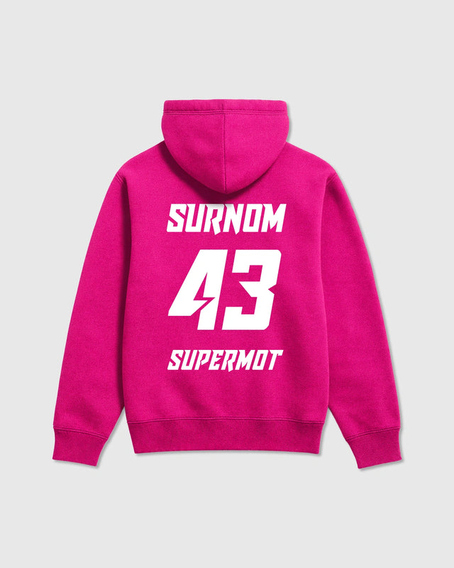 Hoodie Sweat à Capuche PERSONNALISÉ Rose