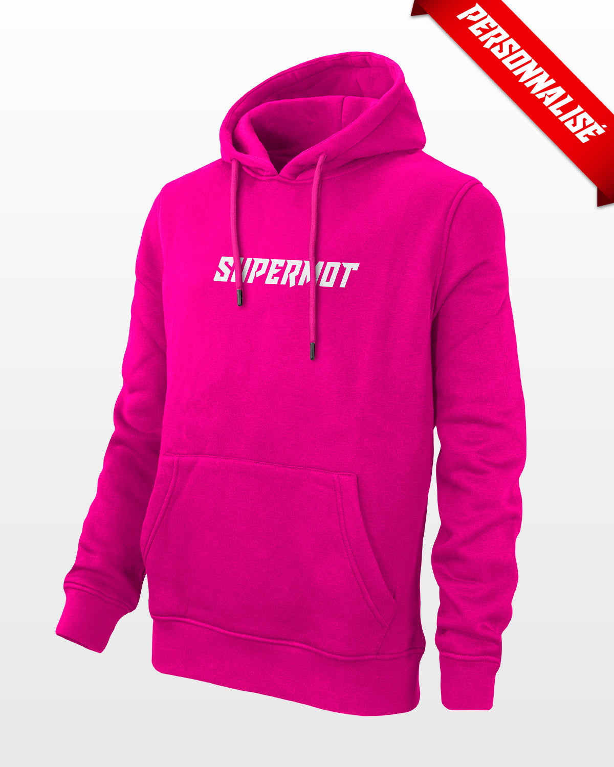 Hoodie Sweat à Capuche PERSONNALISÉ Rose, photo 5
