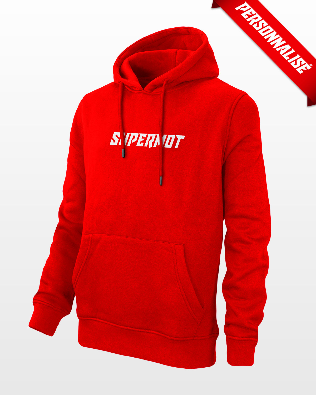 Hoodie Sweat à Capuche PERSONNALISÉ Rouge, photo 5