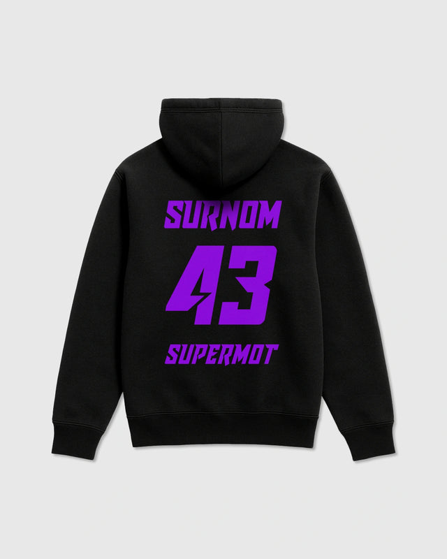 Hoodie Sweat à Capuche PERSONNALISÉ Violet
