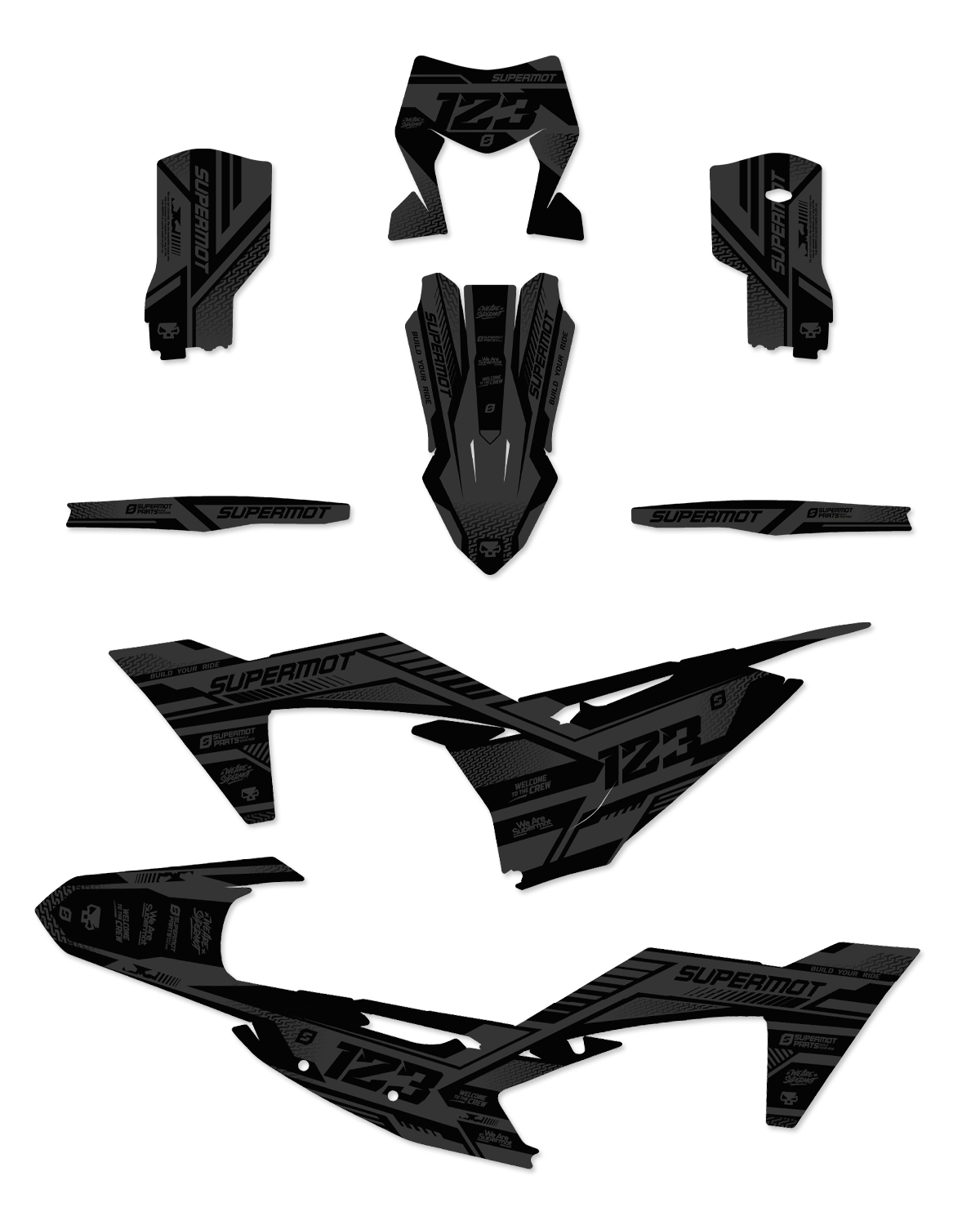 Kit Déco Moto Semi-Perso - BLACKOUT, photo 2
