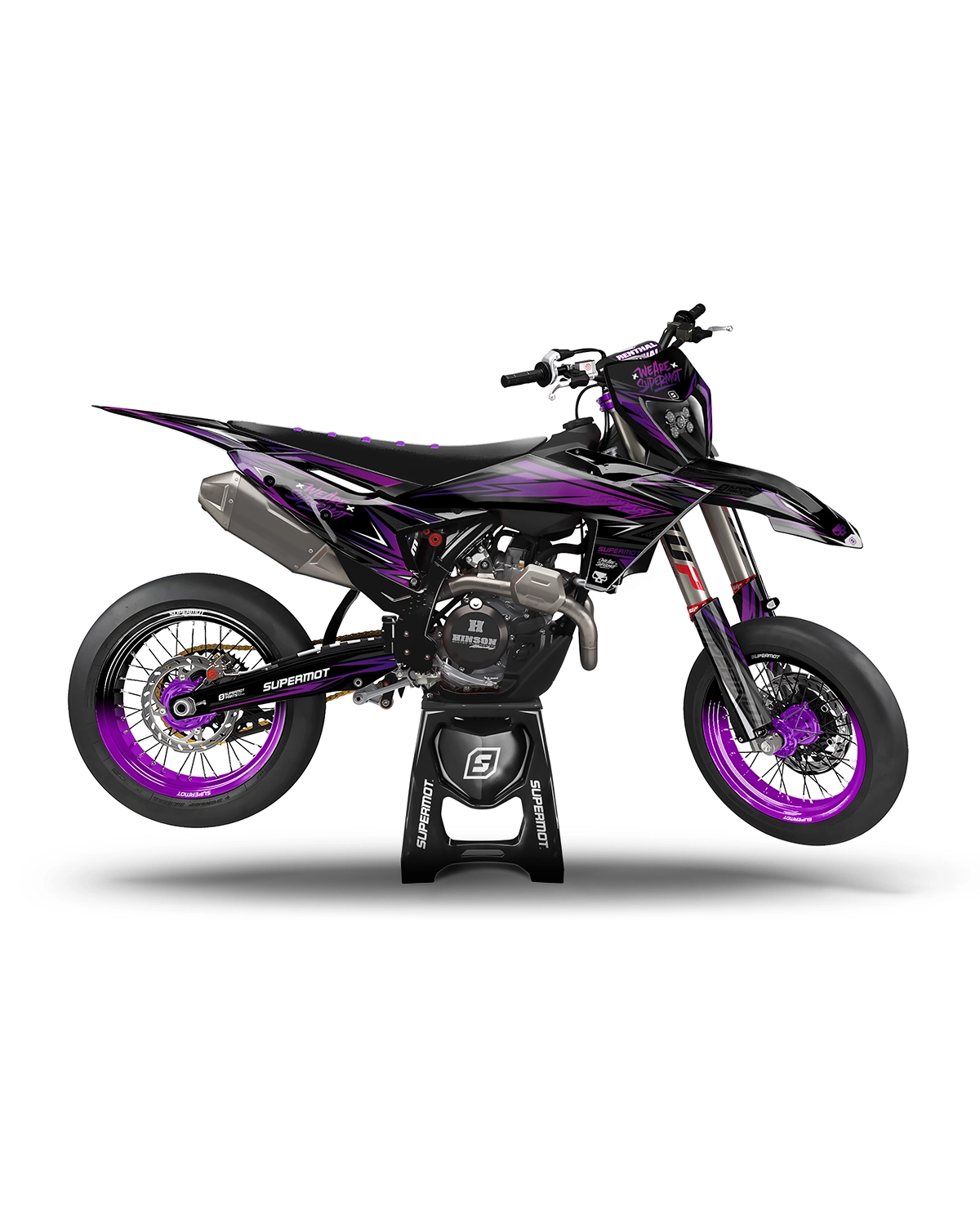 Kit Déco Moto Semi-Perso - ECLIPSE, Violet, photo 1