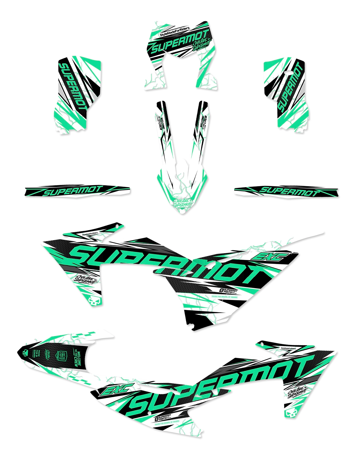 Kit Déco Moto Semi-Perso - HULK, photo 2