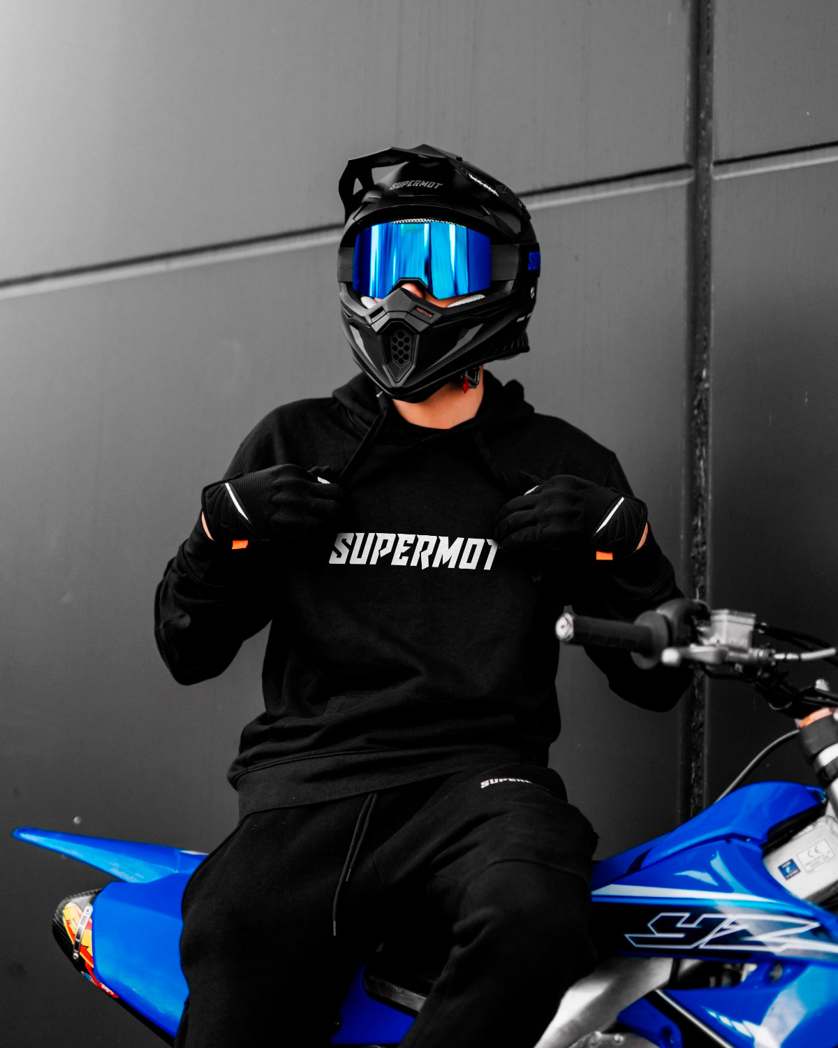 Hoodie Sweat à Capuche SUPERMOT PERSONNALISÉ Noir, photo 4