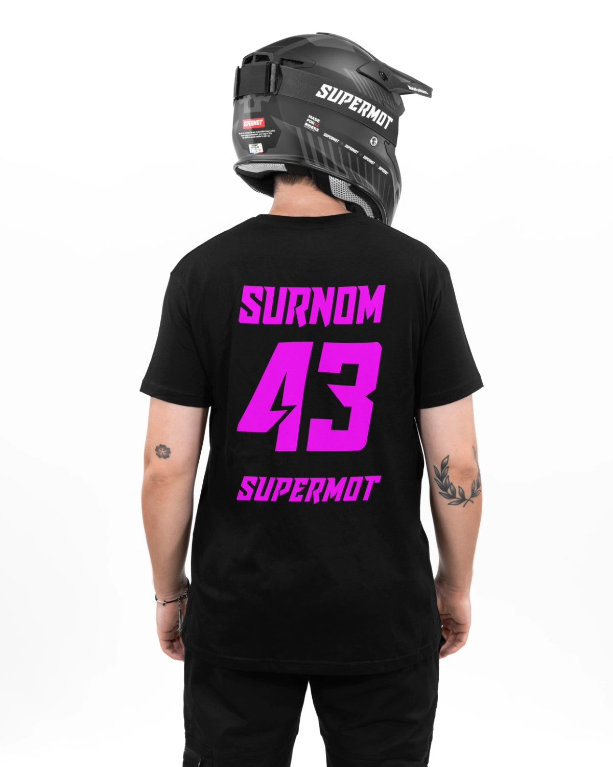T-Shirt PERSONNALISÉ Fluo Rose, photo 4