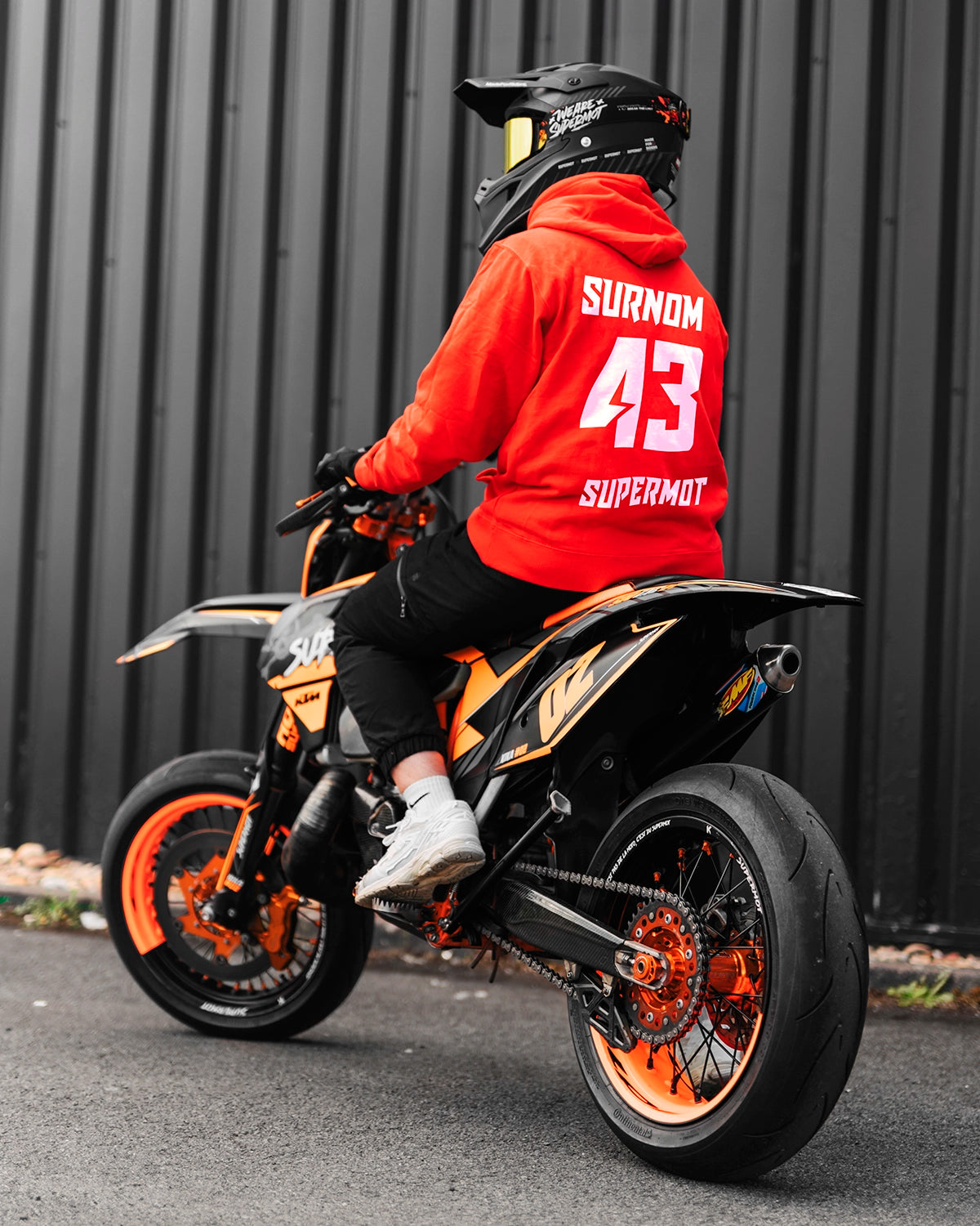 Hoodie Sweat à Capuche PERSONNALISÉ Rouge, photo 2