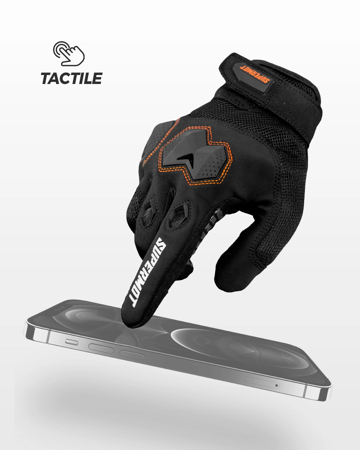 Gants PRO SUPERMOT Orange, photo 4