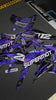 Kit déco semi perso PRO, finition classique brillant violet, posé sur la moto