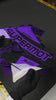 Kit déco semi perso RACE, finition classique pailleté violet, posé sur la moto