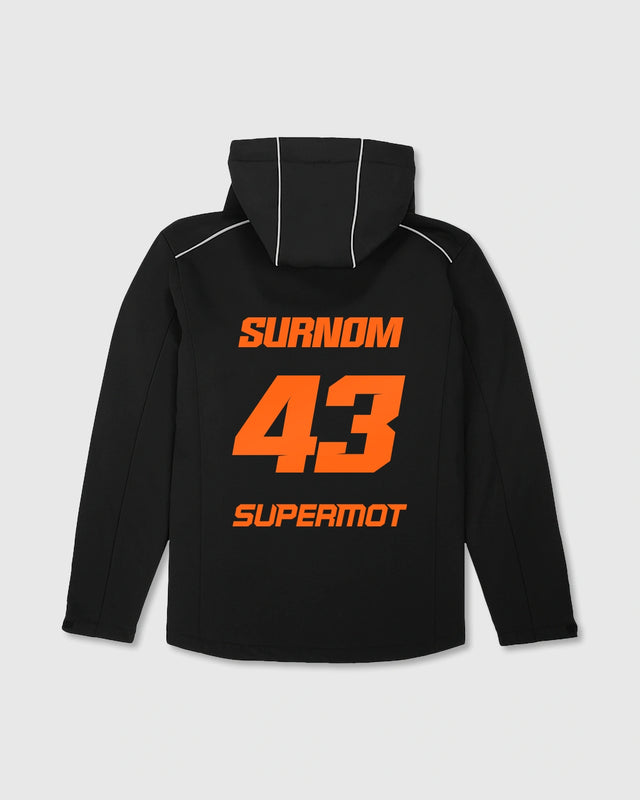 Veste Softshell PERSONNALISÉE Orange Fluo