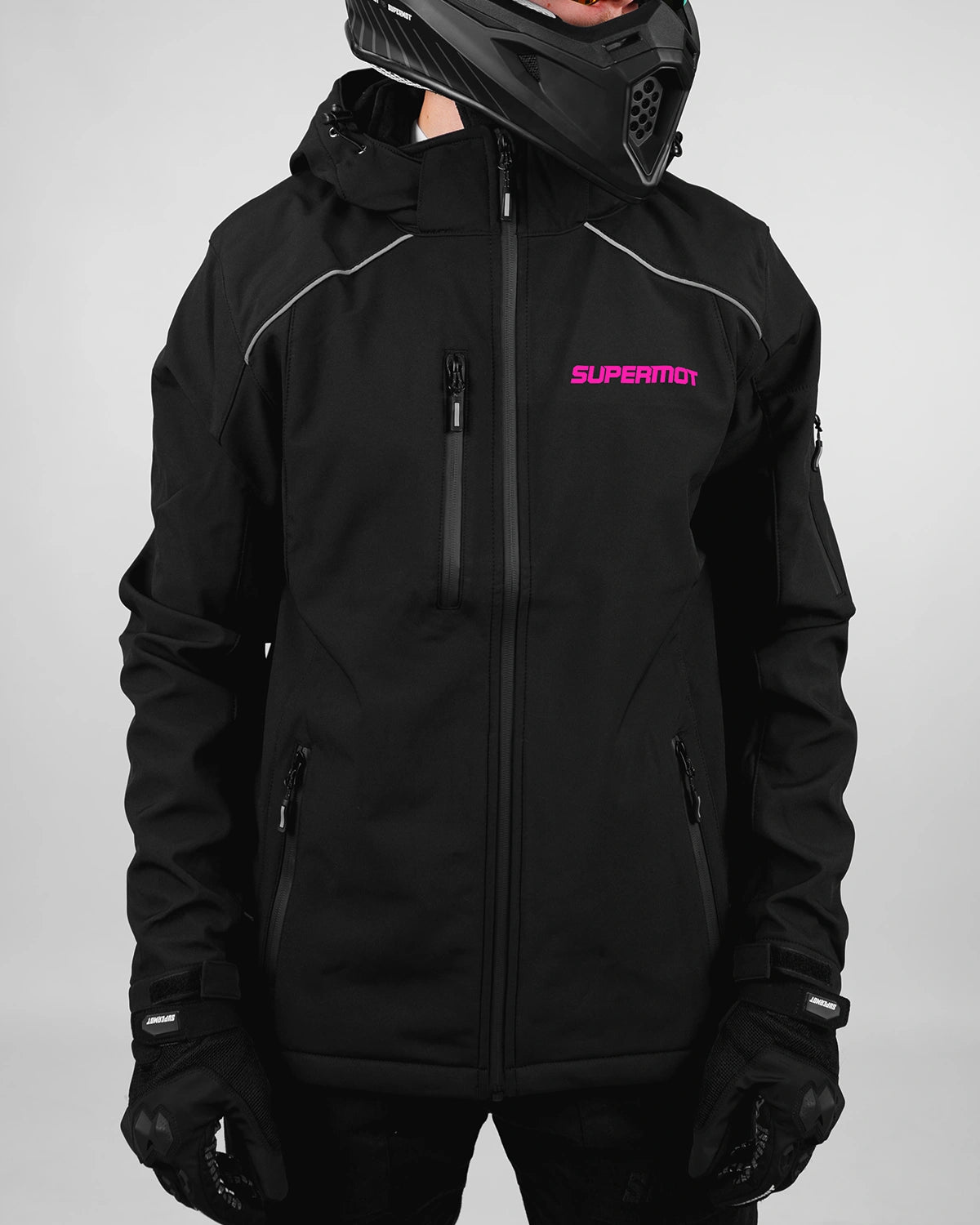 Veste Softshell PERSONNALISÉE Rose Fluo, photo 4
