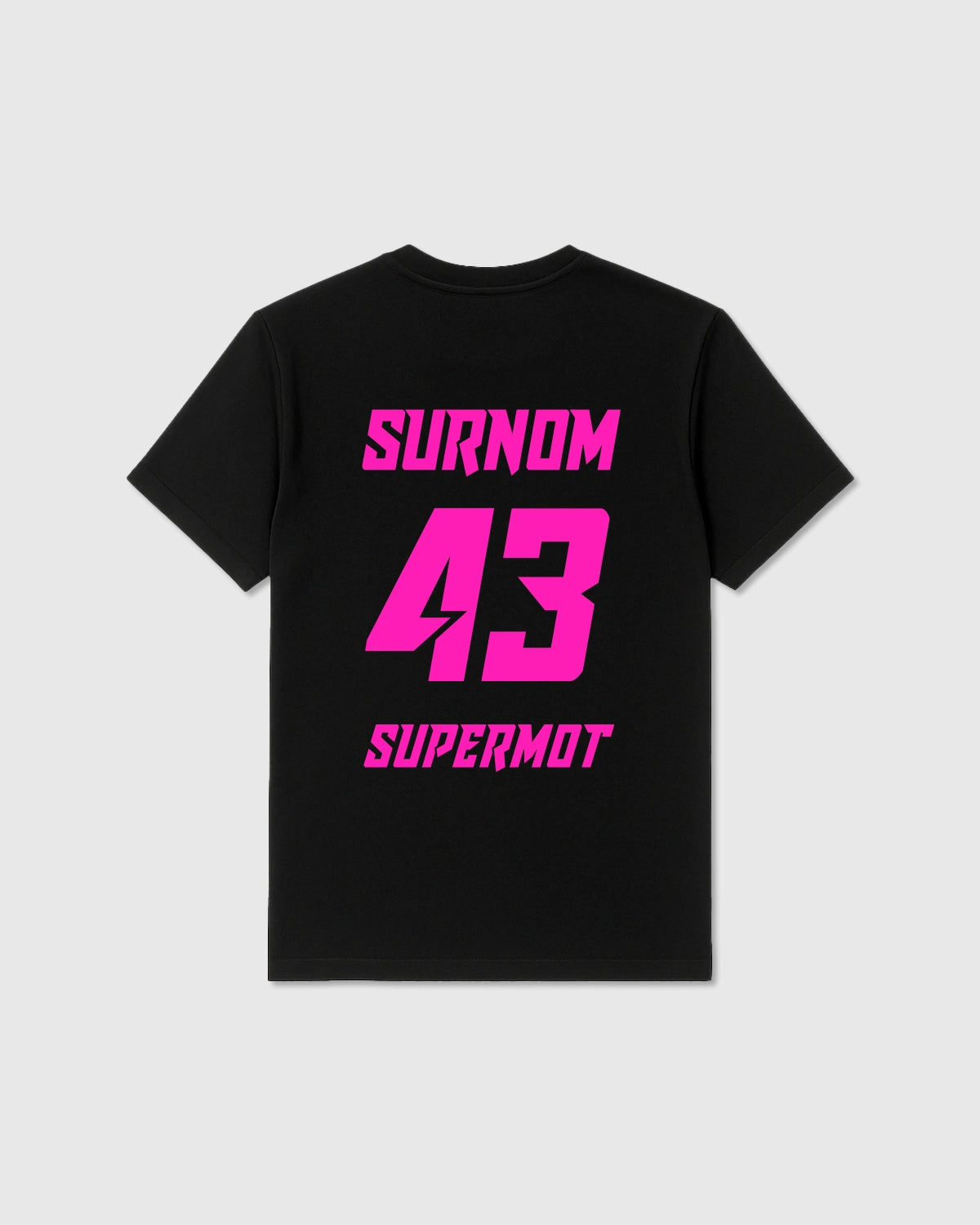T-Shirt PERSONNALISÉ Fluo Rose, photo 1