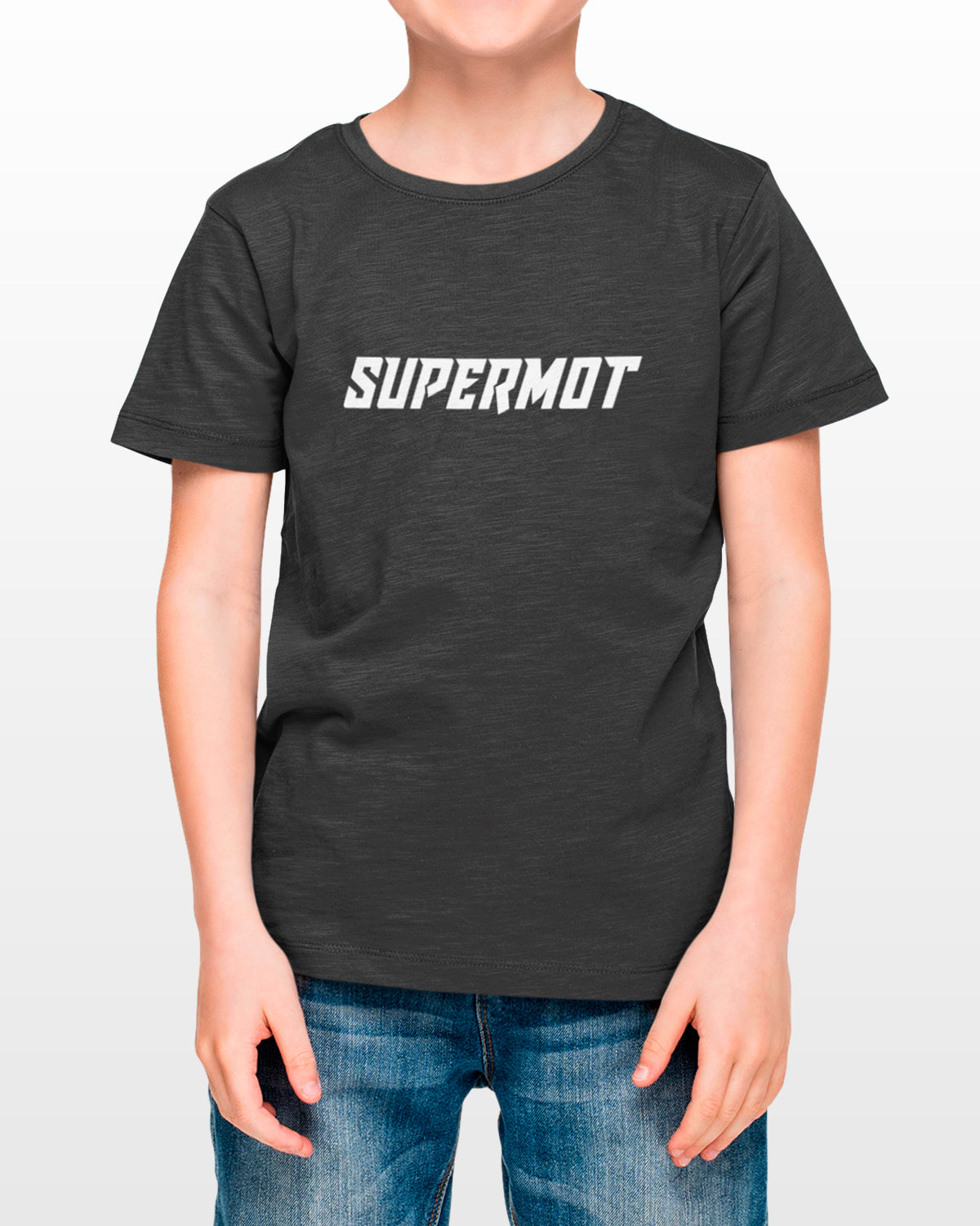 T-Shirt ENFANT SUPERMOT PERSONNALISÉ Noir, photo 4