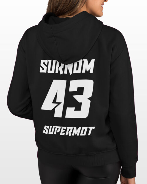Veste Cagoule Personnalisable - Sweat à Capuche Zip, Balaclava Intégré - Pour Moto, Vélo, Outdoor