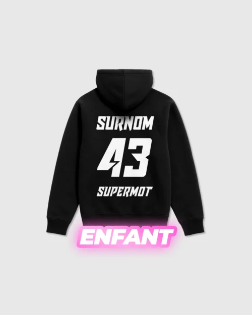 hoodie sweat à capuche personnalisÉ rose fluo