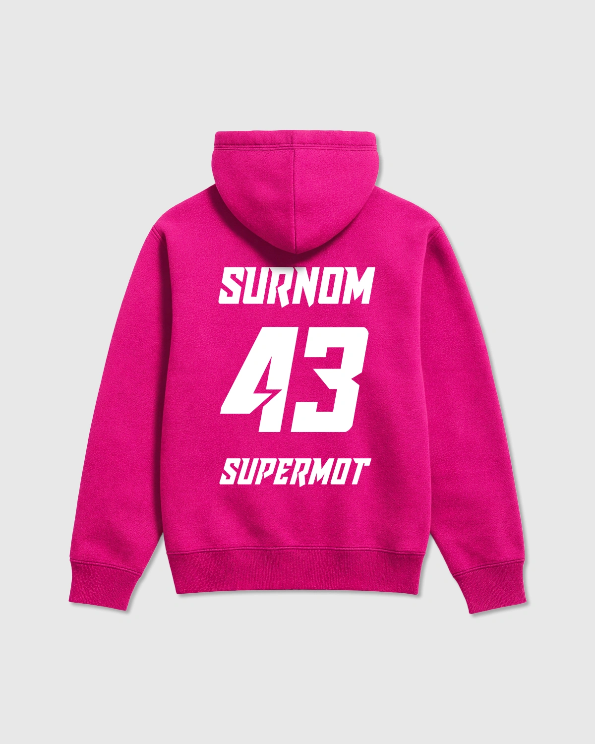 hoodie sweat à capuche personnalisÉ bleu