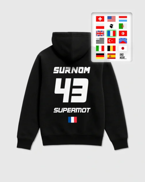 hoodie sweat à capuche personnalisÉ rose fluo