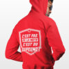 Hoodie Rouge Sweat à Capuche SLOGAN SUPERMOT – Image 4