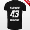 T-Shirt SUPERMOT PERSONNALISÉ Noir