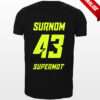T-Shirt SUPERMOT PERSONNALISÉ Fluo