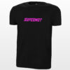T-Shirt SLOGAN SUPERMOT Fluo Rose – Image 4