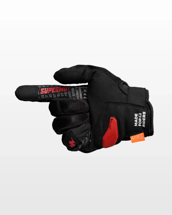gants pro supermot rouge