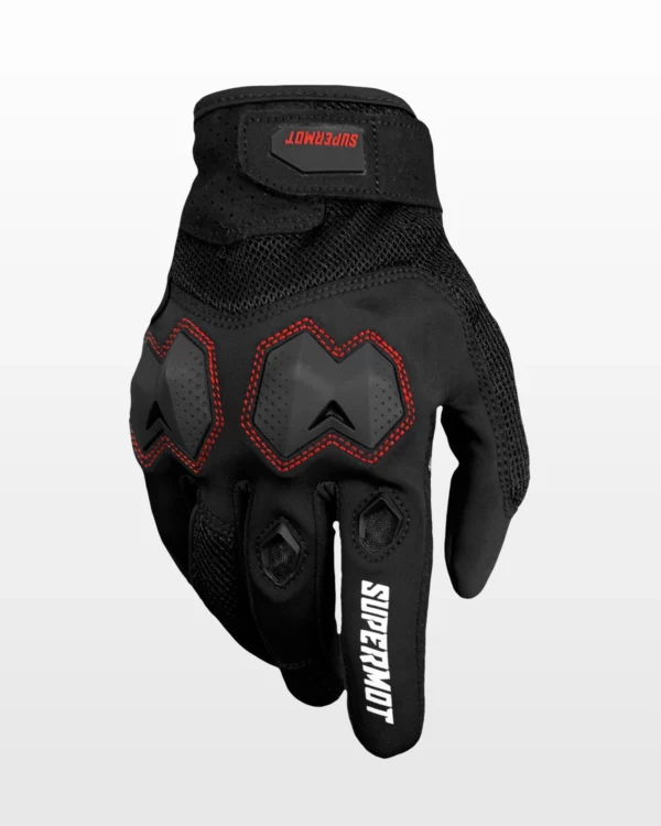 gants pro supermot rouge
