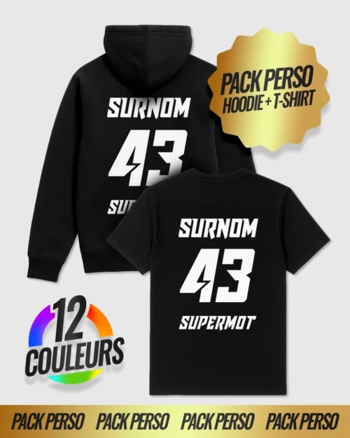pack duo sweat + t shirt personnalisés