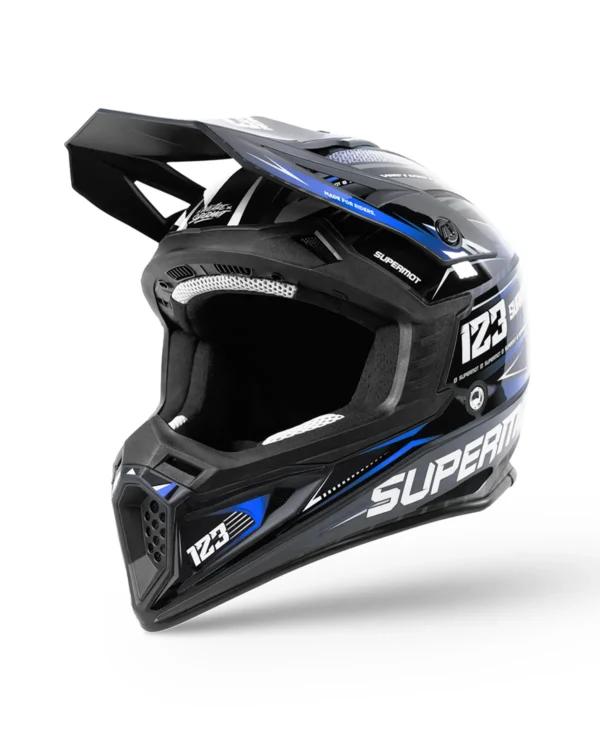 kit déco de casque personnalisé bleu