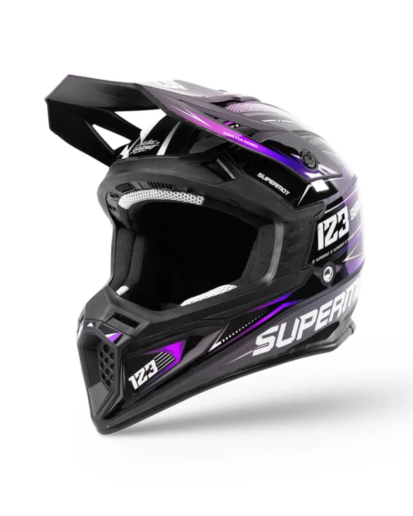 kit déco de casque personnalisé violet cosmique