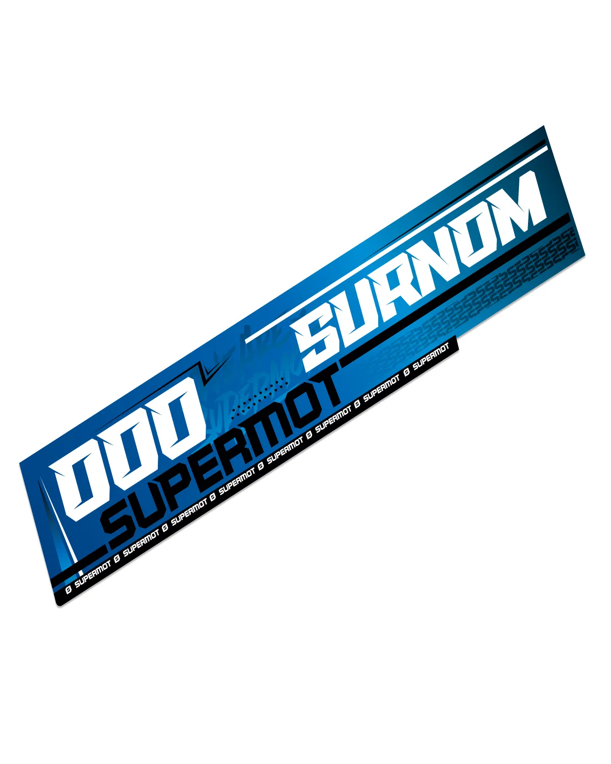 10 stickers perso bleu