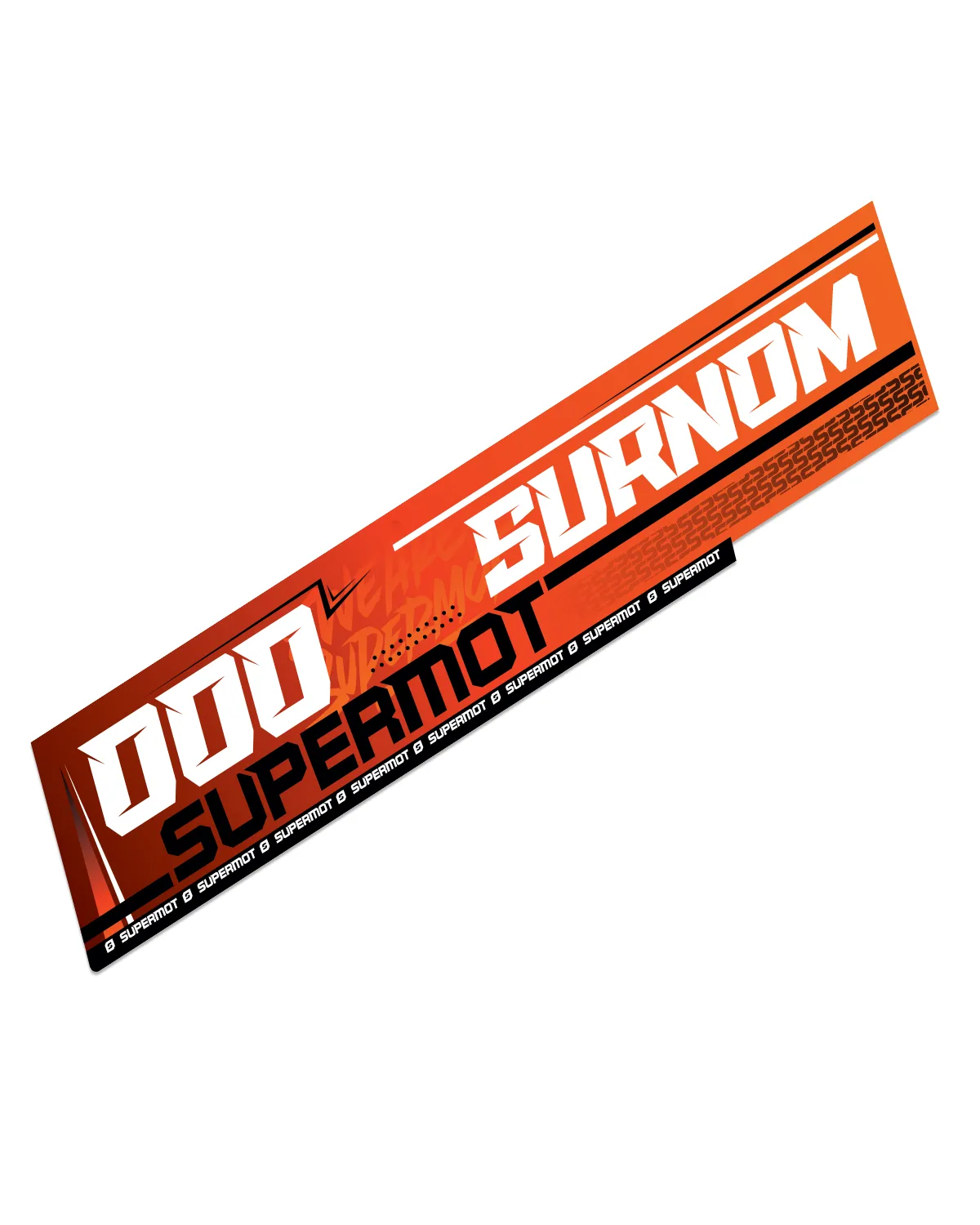 10 stickers perso orange
