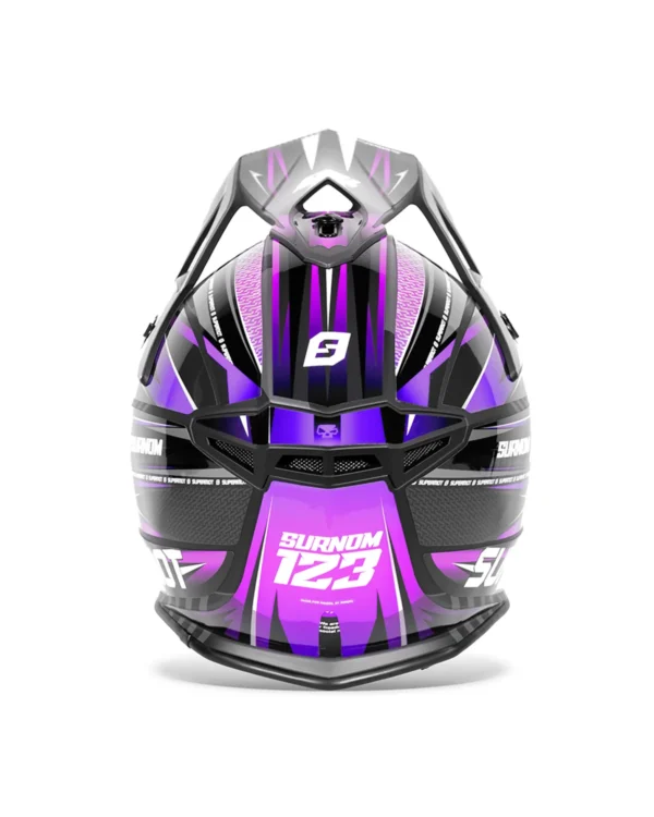kit déco de casque personnalisé violet cosmique