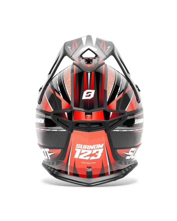 kit déco de casque rouge