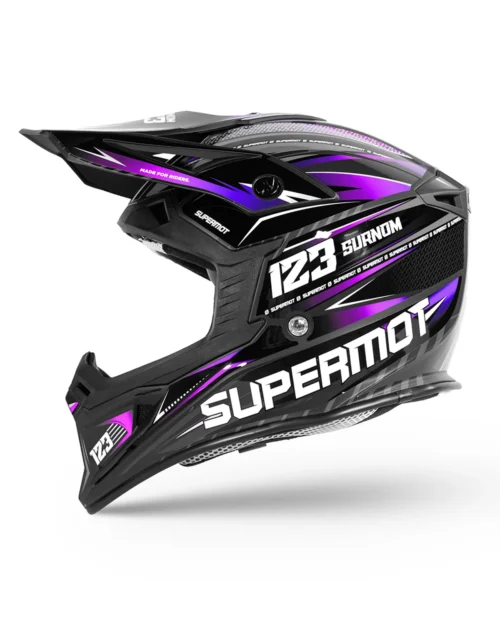 kit déco de casque personnalisé violet cosmique