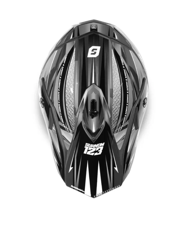 kit déco de casque personnalisé noir