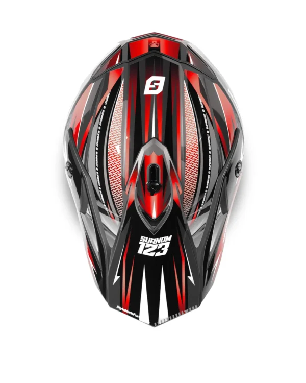 kit déco de casque rouge