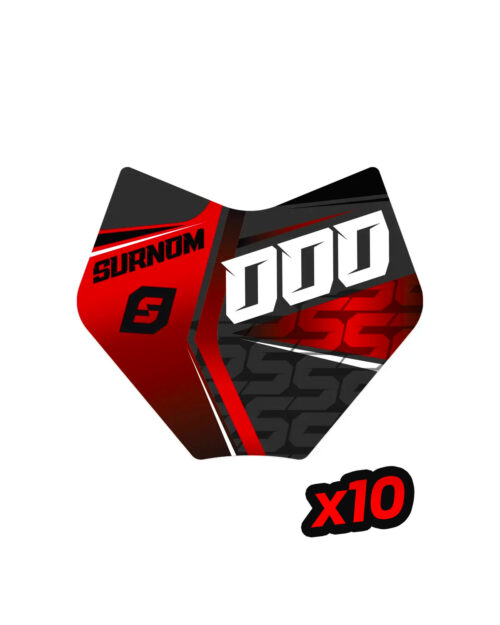 pack de 10 stickers mini plaques personnalisés
